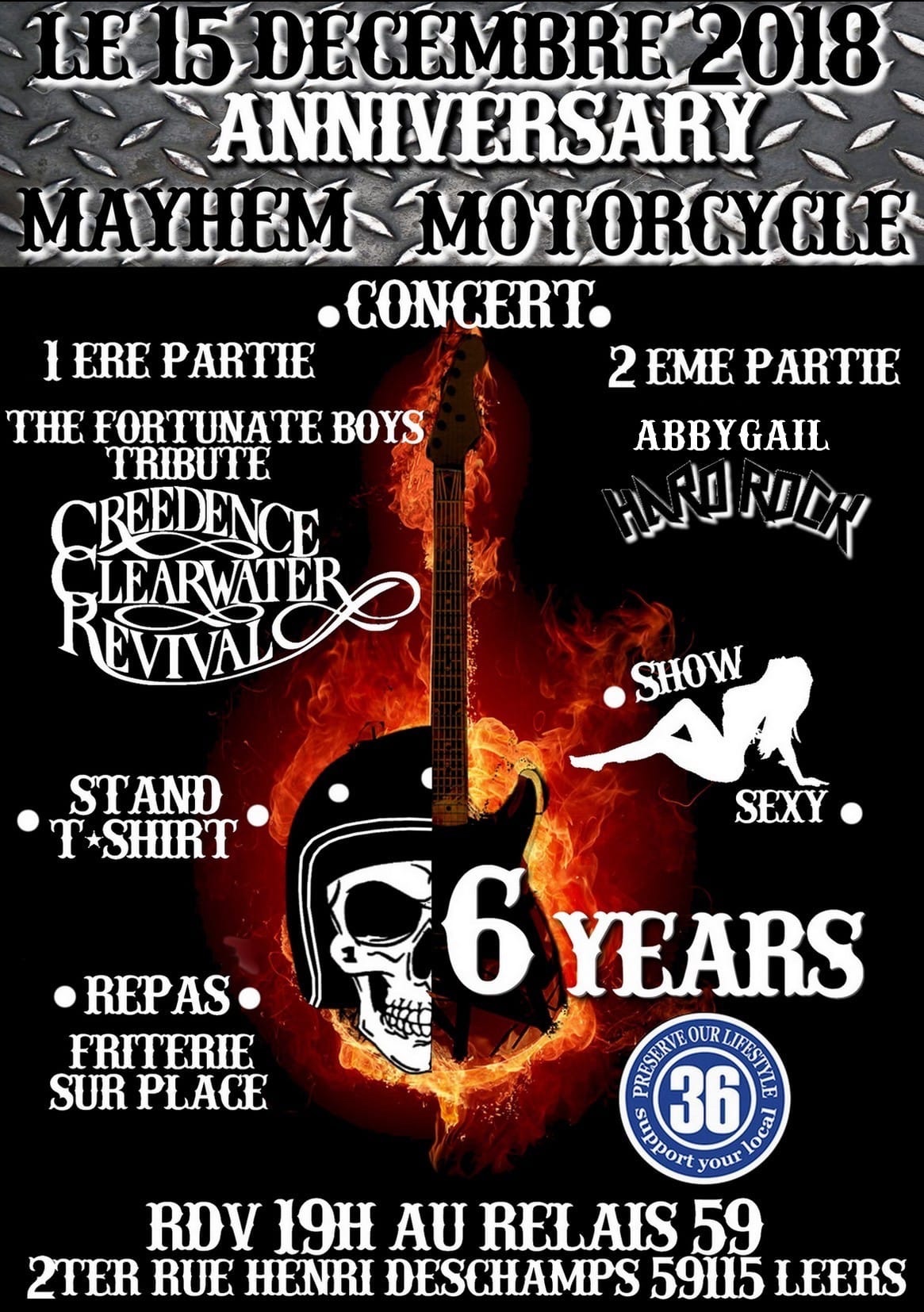 ANNIVERSARY MAYHEM MOTORCYCLE 6 YEARS TripnBike